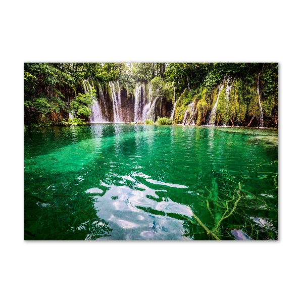 Foto schilderij op glas Plitvice-meer