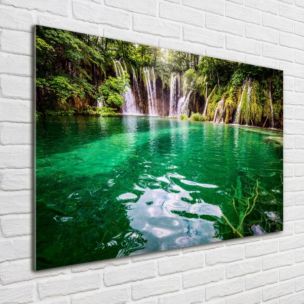 Foto schilderij op glas Plitvice-meer