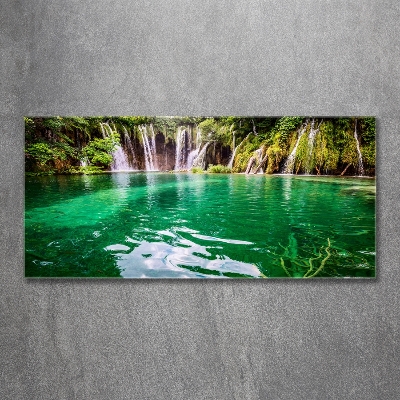 Foto schilderij op glas Plitvice-meer
