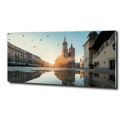 Schilderij glas Krakau, Polen