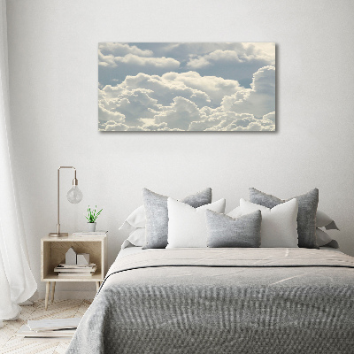 Foto schilderij op glas Wolken
