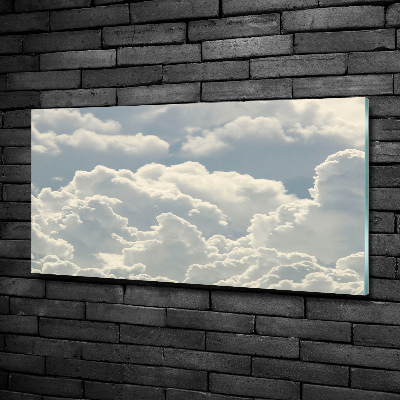Foto schilderij op glas Wolken