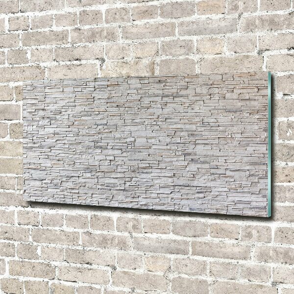 Glazen schilderij Stenen muur