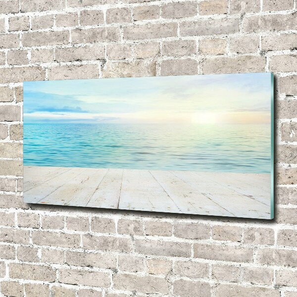Schilderij op glas Zee