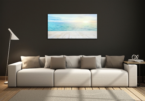 Schilderij op glas Zee