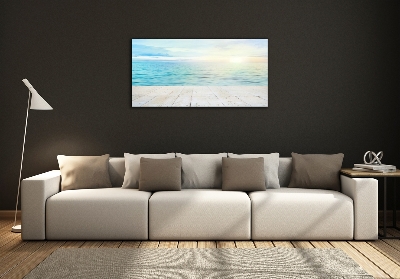 Schilderij op glas Zee