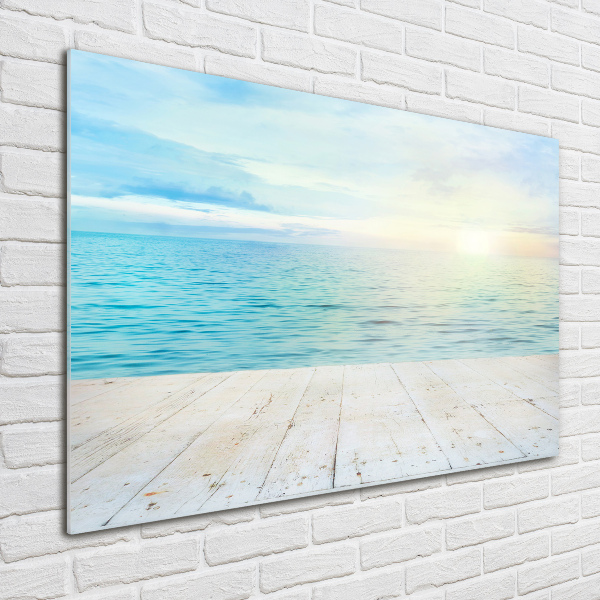 Schilderij op glas Zee