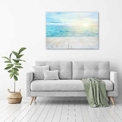 Schilderij op glas Zee