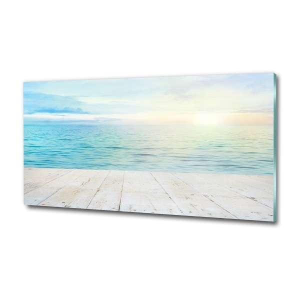 Schilderij op glas Zee