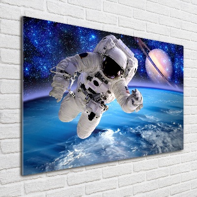 Schilderij op glas Astronaut