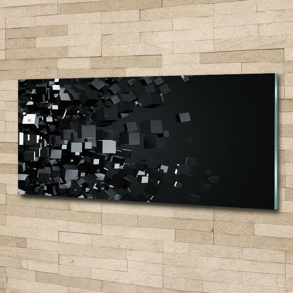 Schilderij op glas 3D-abstractie