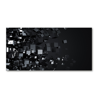 Schilderij op glas 3D-abstractie