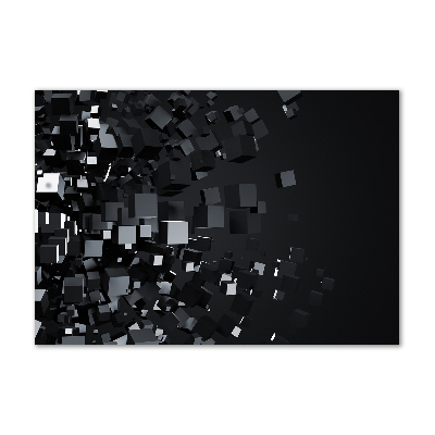 Schilderij op glas 3D-abstractie