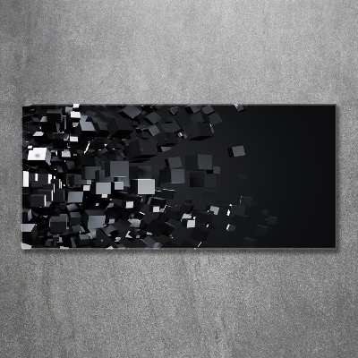 Schilderij op glas 3D-abstractie