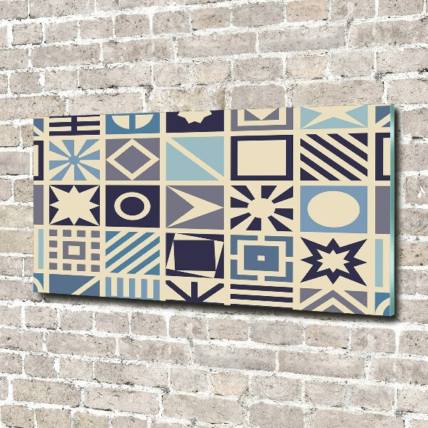 Foto schilderij op glas Geometrische achtergrond