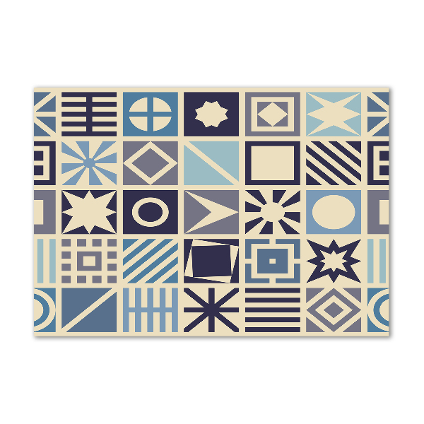 Foto schilderij op glas Geometrische achtergrond