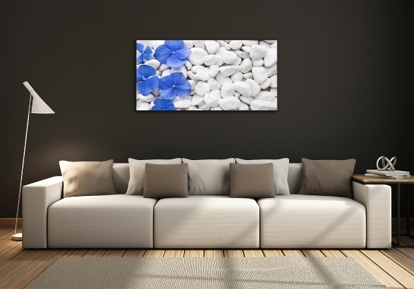 Schilderij op glas Hortensia