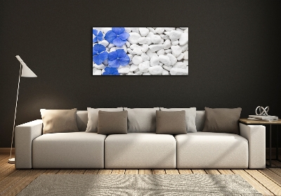 Schilderij op glas Hortensia