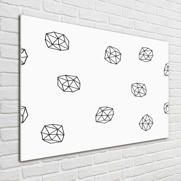 Schilderij op glas Abstract patroon