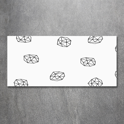 Schilderij op glas Abstract patroon