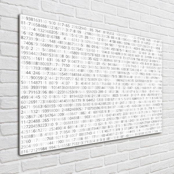 Schilderij glas Binaire code