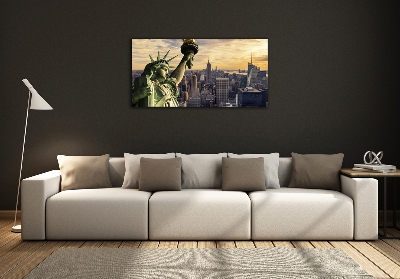 Schilderij op glas Vrijheidsbeeld