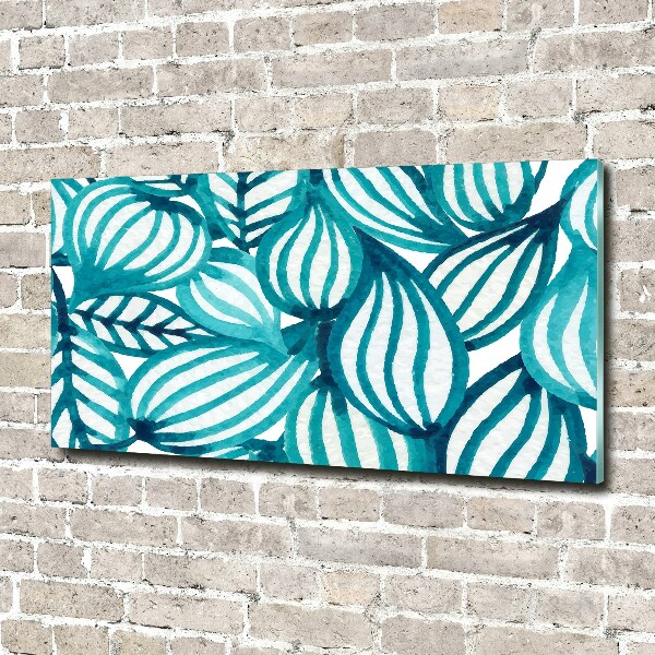 Glazen schilderij Bloemenpatroon