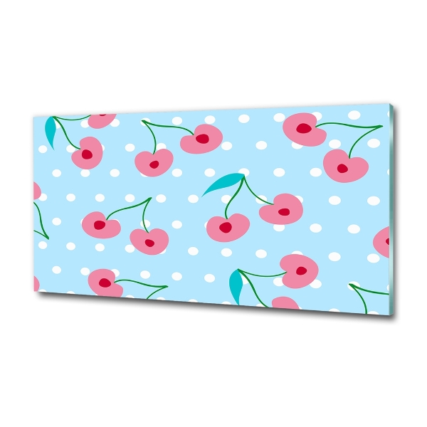 Schilderij op glas Fruitpictogrammen