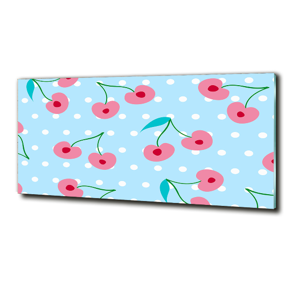 Schilderij op glas Fruitpictogrammen