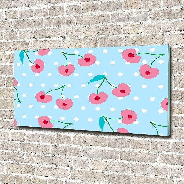 Schilderij op glas Fruitpictogrammen