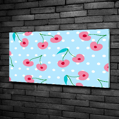 Schilderij op glas Fruitpictogrammen