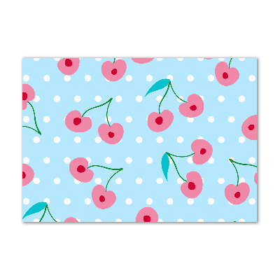 Schilderij op glas Fruitpictogrammen