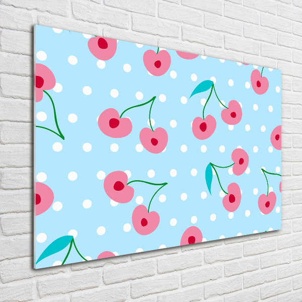 Schilderij op glas Fruitpictogrammen