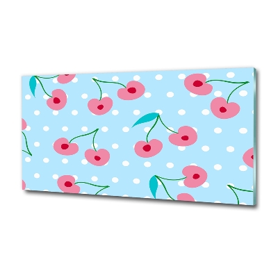 Schilderij op glas Fruitpictogrammen