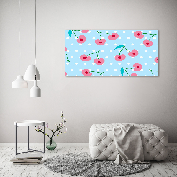 Schilderij op glas Fruitpictogrammen