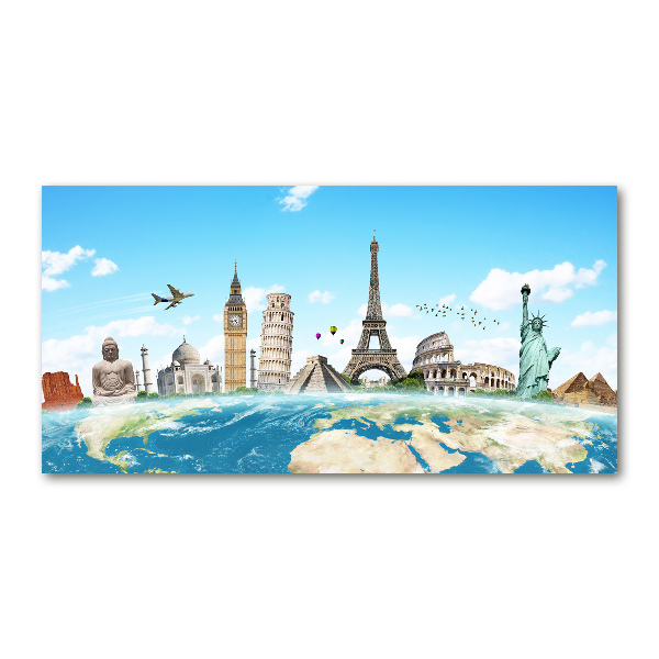 Glazen schilderij Monumenten van de wereld