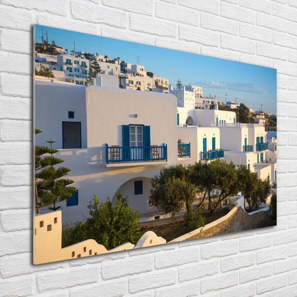 Foto schilderij op glas Mykonos, Griekenland