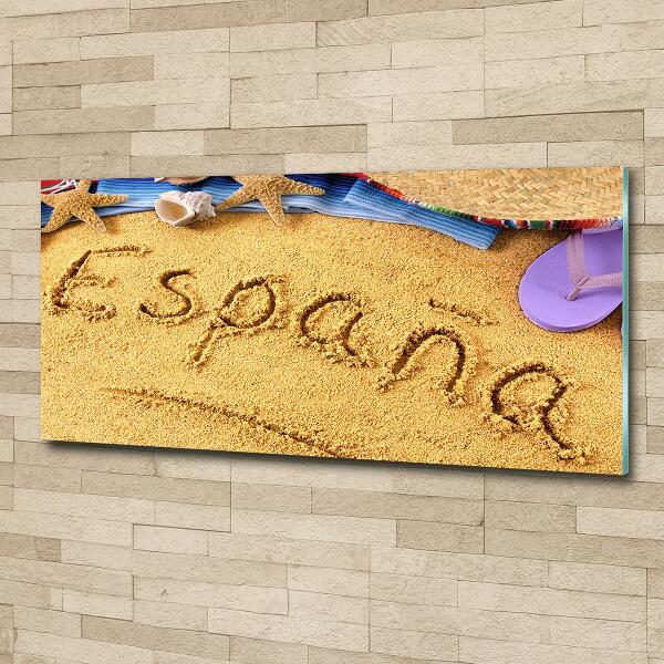 Schilderij op glas Spaanse inscriptie