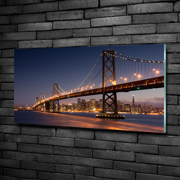 Schilderij op glas San Francisco-brug