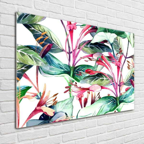 Schilderij op glas Kamperfoelie