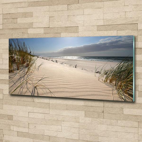 Foto schilderij op glas Mrzeżyno-strand