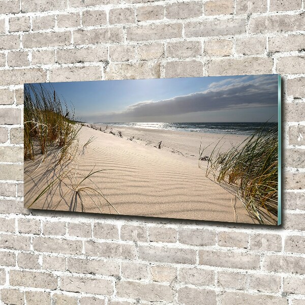 Foto schilderij op glas Mrzeżyno-strand