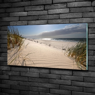 Foto schilderij op glas Mrzeżyno-strand