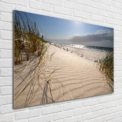 Foto schilderij op glas Mrzeżyno-strand
