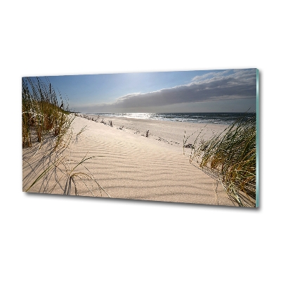Foto schilderij op glas Mrzeżyno-strand