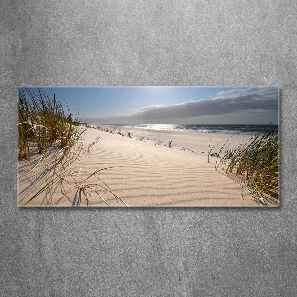Foto schilderij op glas Mrzeżyno-strand