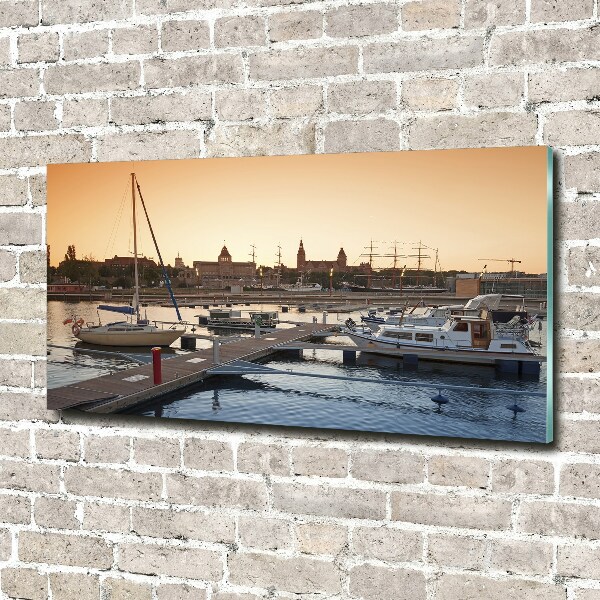 Foto schilderij op glas Szczecin, Polen