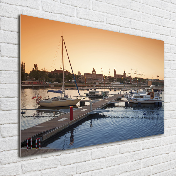 Foto schilderij op glas Szczecin, Polen