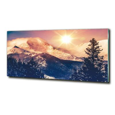 Schilderij op glas Colorado-bergen