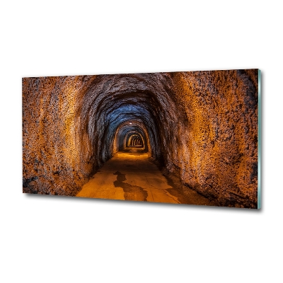 Schilderij op glas Ondergrondse tunnel
